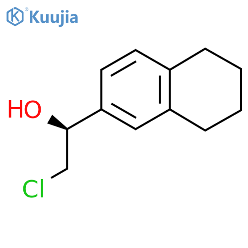 (1S)-2-Chloro-1-(5,6,7,8-tetrahydronaphthalen-2-yl)ethan-1-ol structure