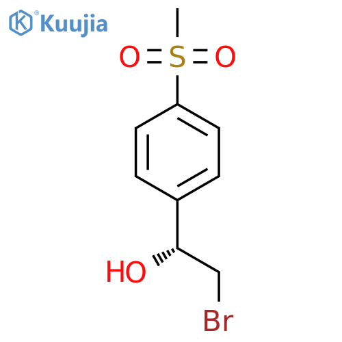 Benzenemethanol, α-(bromomethyl)-4-(methylsulfonyl)-, (αR)- structure