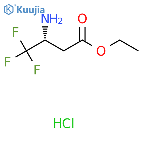 (R)-Ethyl 3-amino-4,4,4-trifluorobutanoate HCl structure