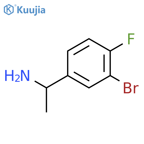 (AlphaS)-3-bromo-4-fluoro-alpha-methylbenzenemethanamine structure