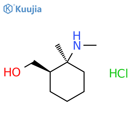 cis-(2-methyl-2-methylamino-cyclohexyl)-methanol hydrochloride structure