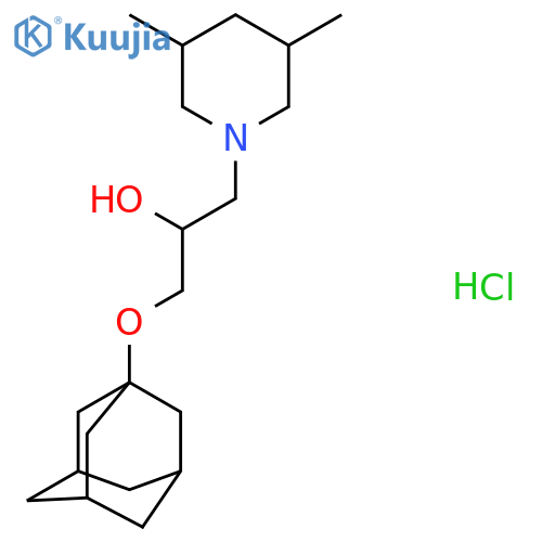 1-(Adamantan-1-yloxy)-3-(3,5-dimethylpiperidin-1-YL)propan-2-OL hydrochloride structure