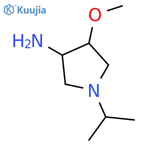 (3S,4S)-1-Isopropyl-4-methoxypyrrolidin-3-amine structure