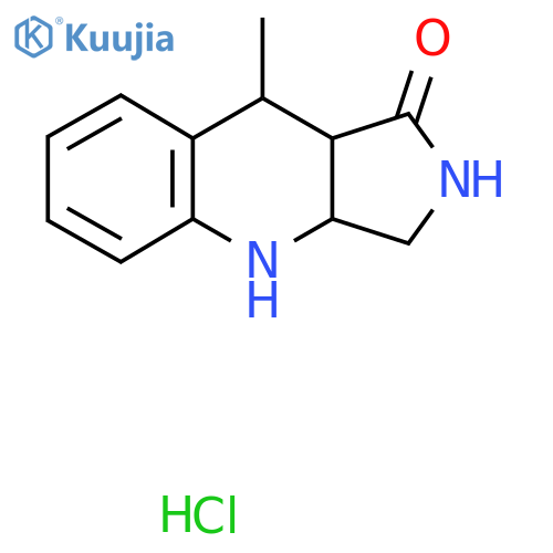 9-methyl-2,3,3a,4,9,9a-hexahydropyrrolo[3,4-b]quinolin-1-one;hydrochloride structure
