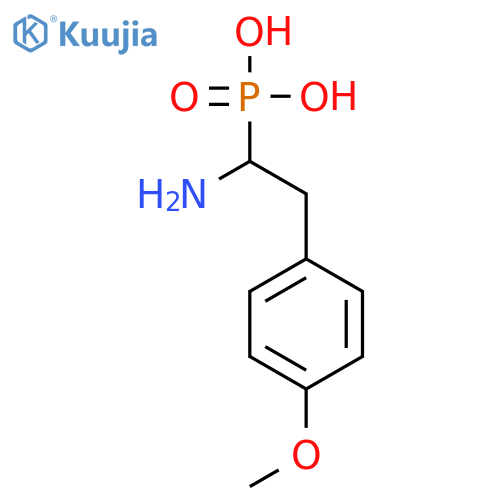 Phosphonic acid, [1-amino-2-(4-methoxyphenyl)ethyl]-, (±)- structure