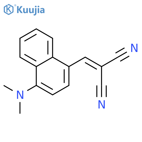 Propanedinitrile, [[4-(dimethylamino)-1-naphthalenyl]methylene]- structure