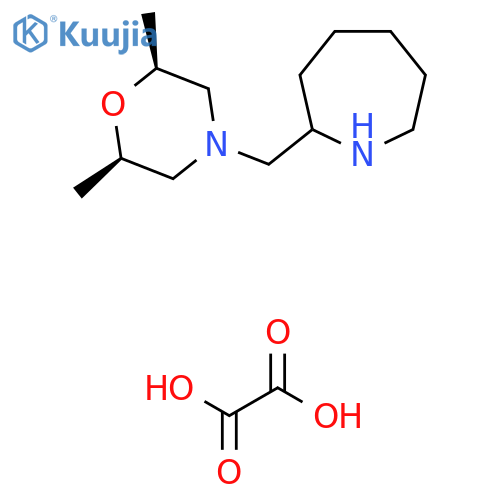 2-{(2R,6S)-2,6-Dimethylmorpholin-4-ylmethyl}azepane Oxalate structure