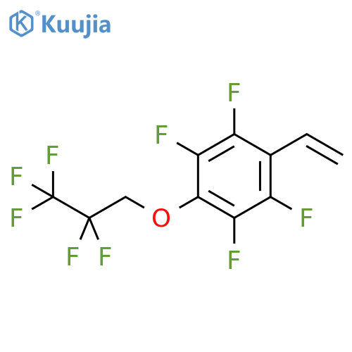 1-ethenyl-2,3,5,6-tetrafluoro-4-(2,2,3,3,3-pentafluoropropoxy)benzene structure
