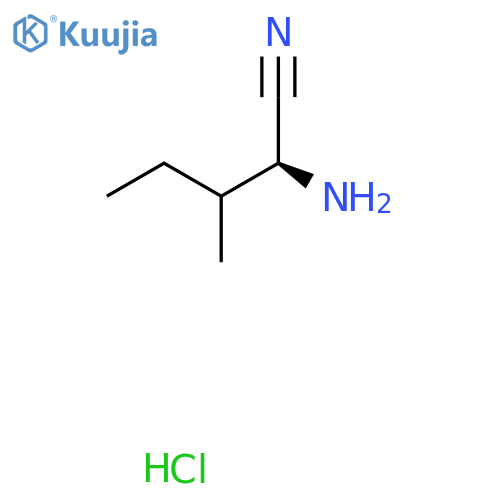 (2S)-2-Amino-3-methylpentanenitrile hydrochloride structure