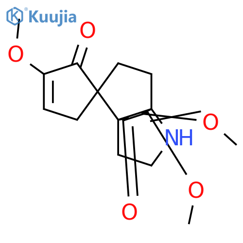 Spiro[3-cyclopentene-1,10'-[3a,7a]propano[1H]indole]-2,5'(4'H)-dione,2',3'-dihydro-3,6',7'-trimethoxy- (9CI) structure