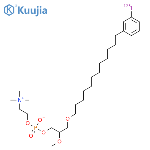 3,5,9-Trioxa-4-phosphaheneicosan-1-aminium,4-hydroxy-21-[3-(iodo-125I)phenyl]-7-methoxy-N,N,N-trimethyl-, inner salt,4-oxide structure