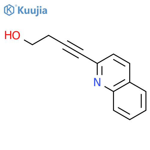 4-(quinolin-2-yl)but-3-yn-1-ol structure