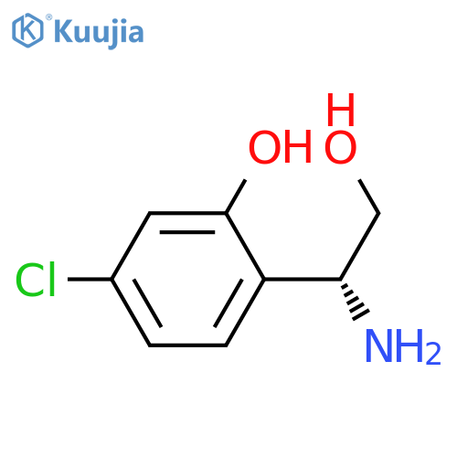 2-(1R)-1-amino-2-hydroxyethyl-5-chlorophenol structure