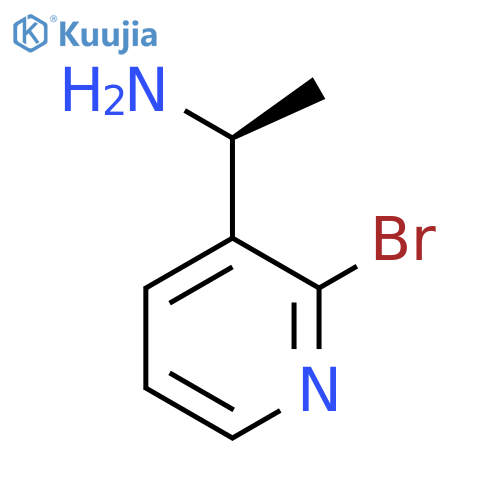 (1S)-1-(2-bromopyridin-3-yl)ethan-1-amine structure