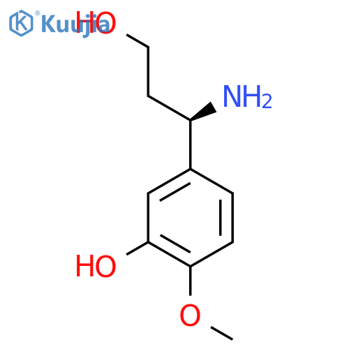 (R)--(3-Hydroxy-4-methoxyphenyl)alaninol structure