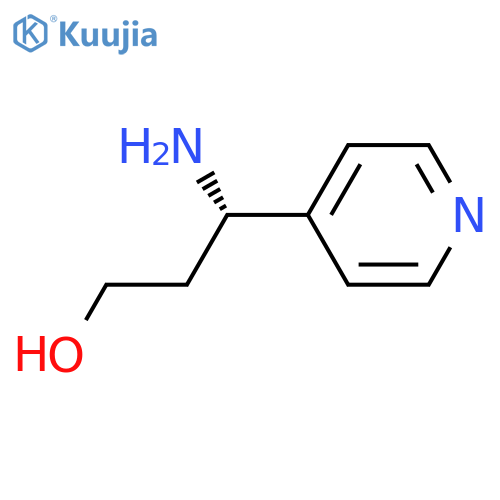 (3S)-3-amino-3-(pyridin-4-yl)propan-1-ol structure