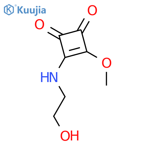 3-Cyclobutene-1,2-dione, 3-[(2-hydroxyethyl)amino]-4-methoxy- structure