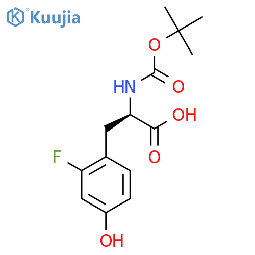 N-Boc-2-fluoro-D-tyrosine structure