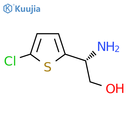 (2R)-2-amino-2-(5-chlorothiophen-2-yl)ethan-1-ol structure