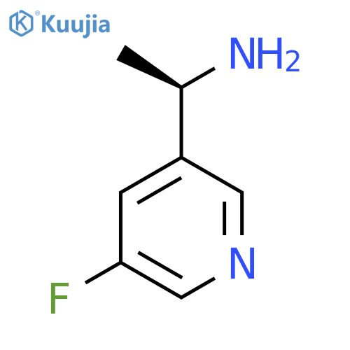 (1R)-1-(5-fluoro-3-pyridyl)ethanamine structure