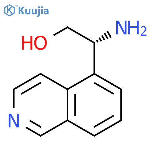 (2R)-2-amino-2-(isoquinolin-5-yl)ethan-1-ol structure