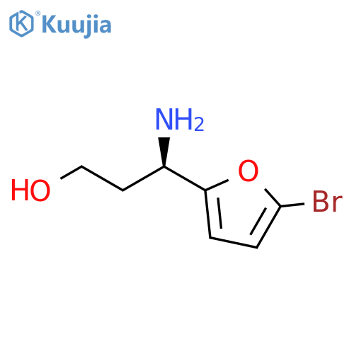 (3R)-3-amino-3-(5-bromofuran-2-yl)propan-1-ol structure
