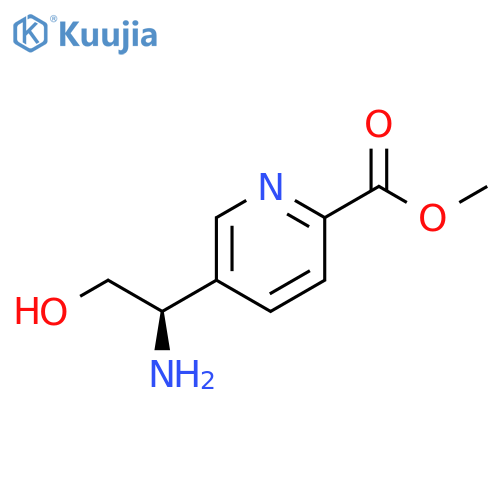 METHYL 5-((1R)-1-AMINO-2-HYDROXYETHYL)PYRIDINE-2-CARBOXYLATE structure