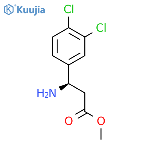 METHYL (3R)-3-AMINO-3-(3,4-DICHLOROPHENYL)PROPANOATE structure