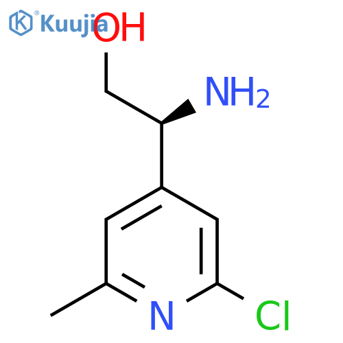(2S)-2-amino-2-(2-chloro-6-methylpyridin-4-yl)ethan-1-ol structure