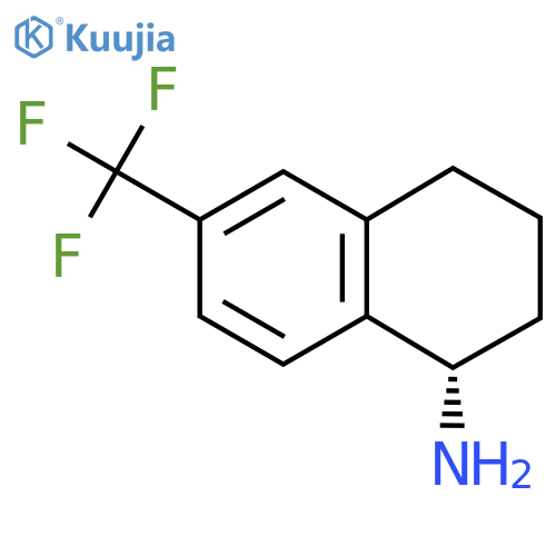 (1S)-6-(Trifluoromethyl)-1,2,3,4-tetrahydronaphthalen-1-amine structure