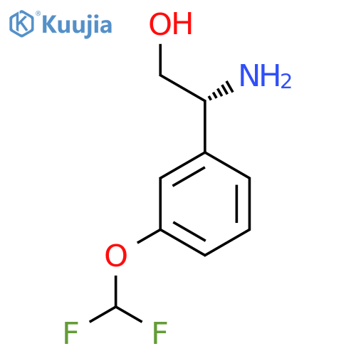 (2R)-2-amino-2-3-(difluoromethoxy)phenylethan-1-ol structure