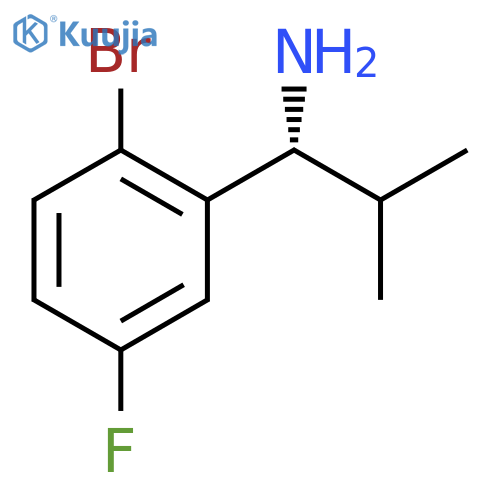(1R)-1-(2-BROMO-5-FLUOROPHENYL)-2-METHYLPROPYLAMINE structure