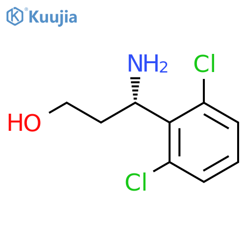 (3S)-3-AMINO-3-(2,6-DICHLOROPHENYL)PROPAN-1-OL structure