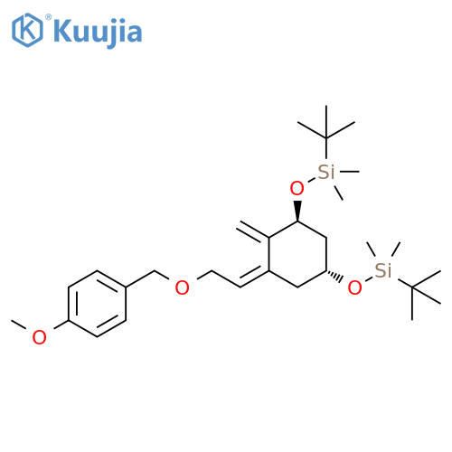Silane, [[5-[2-[(4-methoxyphenyl)methoxy]ethylidene]-4-methylene-1,3-cyclohexanediyl]bis(oxy)]bis[(1,1-dimethylethyl)dimethyl-, [1R-(1α,3β,5Z)]- structure