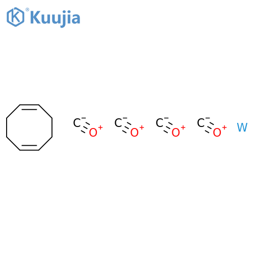 Tungsten,tetracarbonyl[(1,2,5,6-h)-1,5-cyclooctadiene]- structure