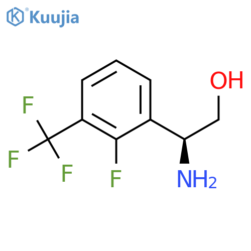 (2S)-2-amino-2-2-fluoro-3-(trifluoromethyl)phenylethan-1-ol structure