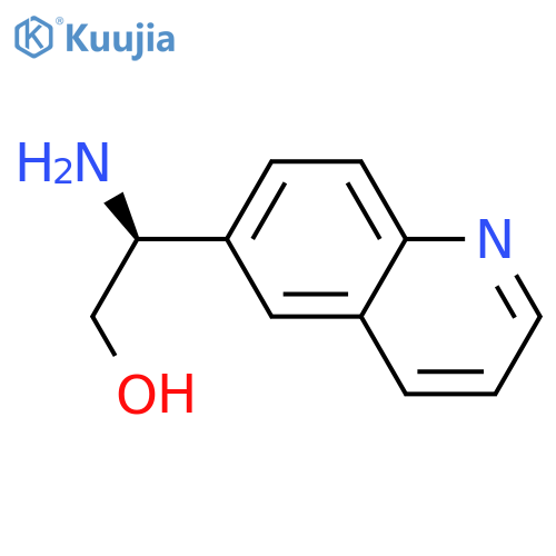 (2S)-2-amino-2-(quinolin-6-yl)ethan-1-ol structure
