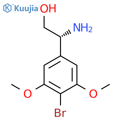 (2R)-2-amino-2-(4-bromo-3,5-dimethoxyphenyl)ethan-1-ol structure