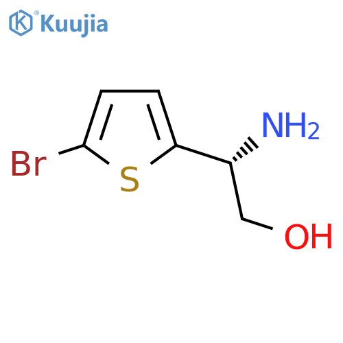 (2R)-2-amino-2-(5-bromothiophen-2-yl)ethan-1-ol structure