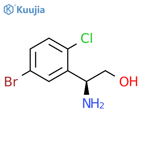 (2S)-2-amino-2-(5-bromo-2-chlorophenyl)ethan-1-ol structure