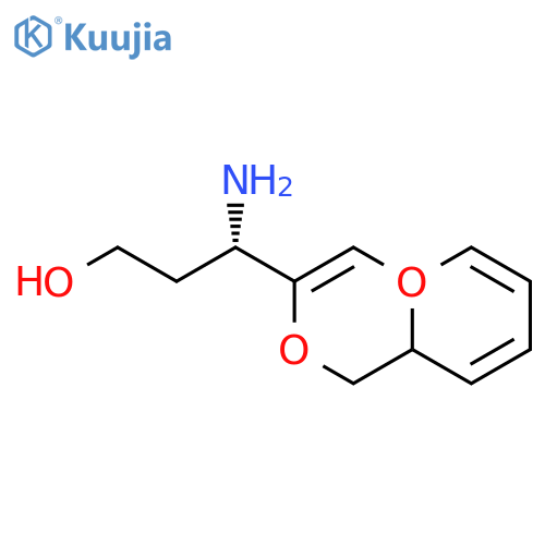 (3S)-3-amino-3-(2,3-dihydro-1,4-benzodioxin-6-yl)propan-1-ol structure
