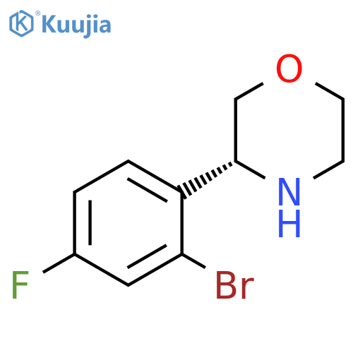 (R)-3-(2-bromo-4-fluorophenyl)morpholine structure