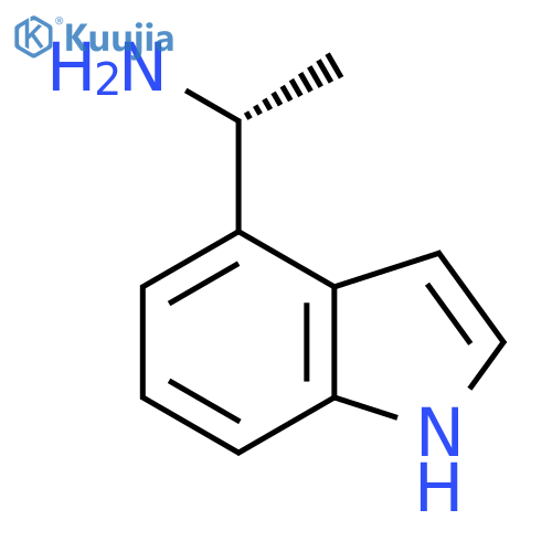 (1R)-1-(1H-indol-4-yl)ethan-1-amine structure