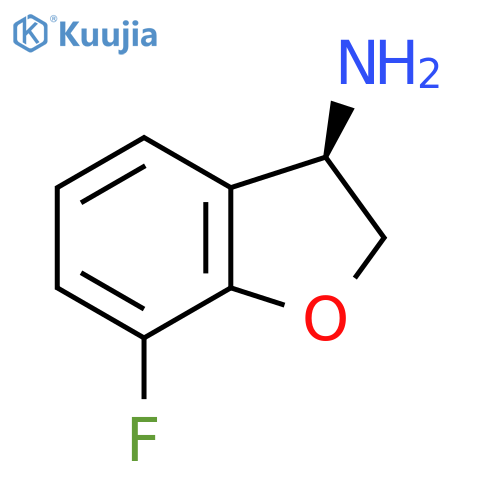 (3R)-7-Fluoro-2,3-dihydro-1-benzofuran-3-amine structure