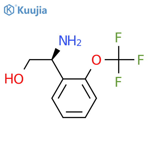 (2S)-2-amino-2-2-(trifluoromethoxy)phenylethan-1-ol structure
