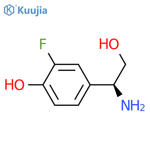 4-(1S)-1-amino-2-hydroxyethyl-2-fluorophenol structure