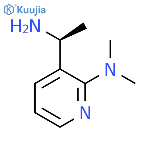 3-(1S)-1-aminoethyl-N,N-dimethylpyridin-2-amine structure