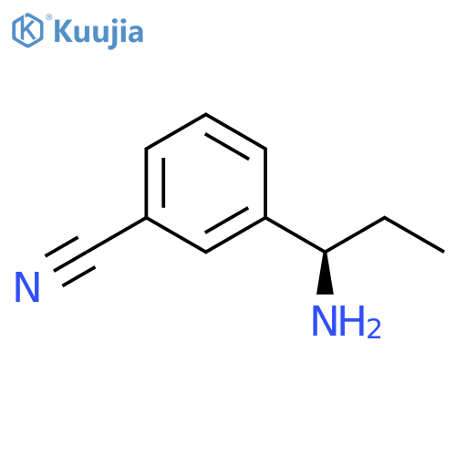 3-((1R)-1-AMINOPROPYL)BENZENECARBONITRILE structure