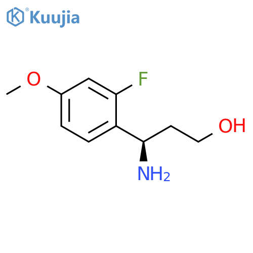 (3R)-3-AMINO-3-(2-FLUORO-4-METHOXYPHENYL)PROPAN-1-OL structure