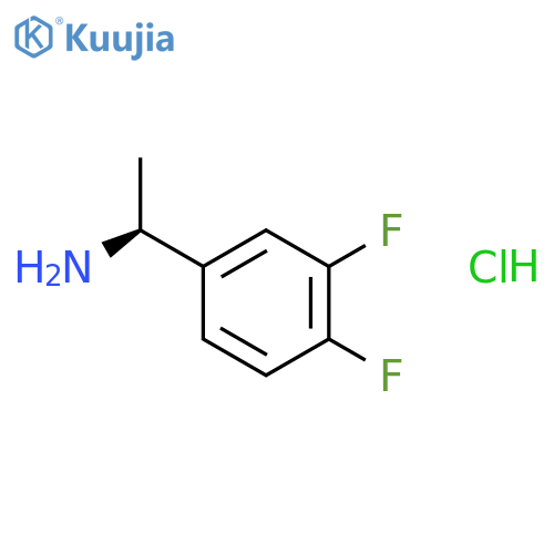 (1S)-1-(3,4-difluorophenyl)ethanamine hydrochloride structure